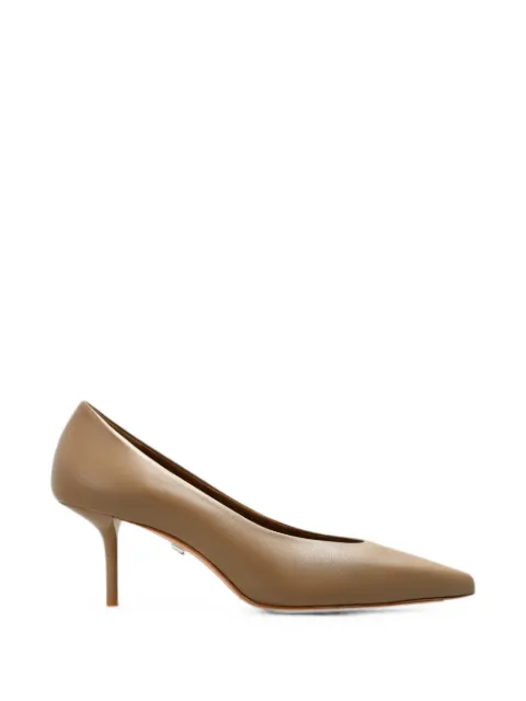Max Mara leather pointed-toe pumps