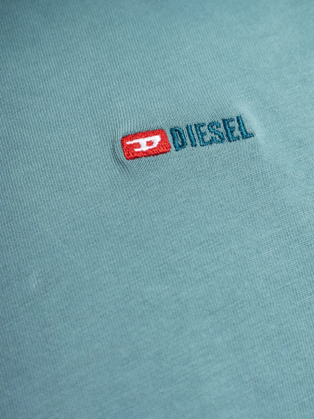 Diesel T-shirt met geborduurd logo Blauw