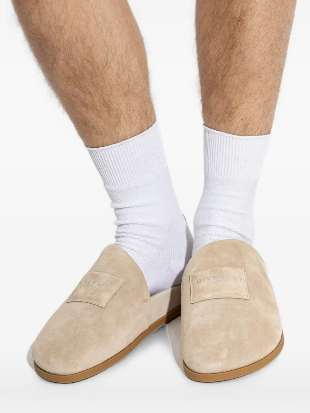 Givenchy Puffy mules in suede Beige