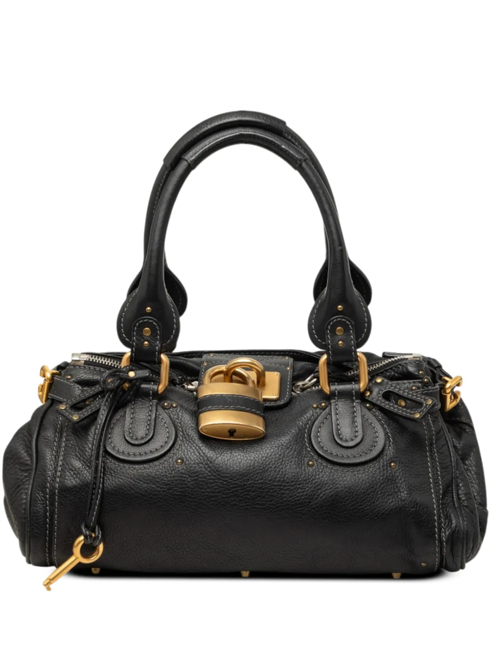 Chloé Pre-Owned 2009 Leather Paddington handbag - Nero