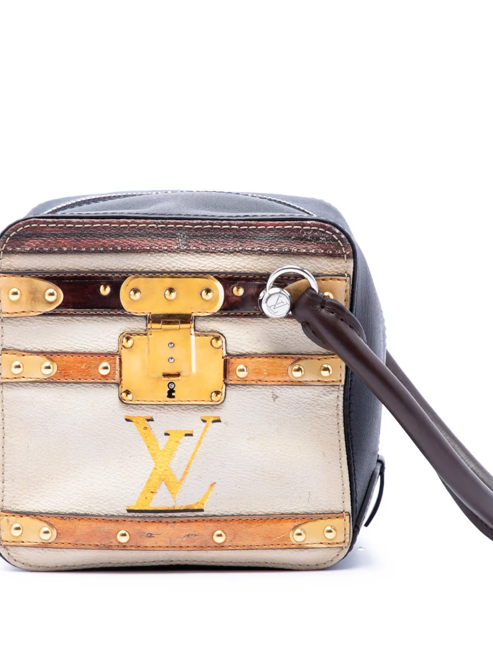 Louis Vuitton Pre-Owned 2018 Transformed Canvas Time Trunk Square Bag satchel - Brown