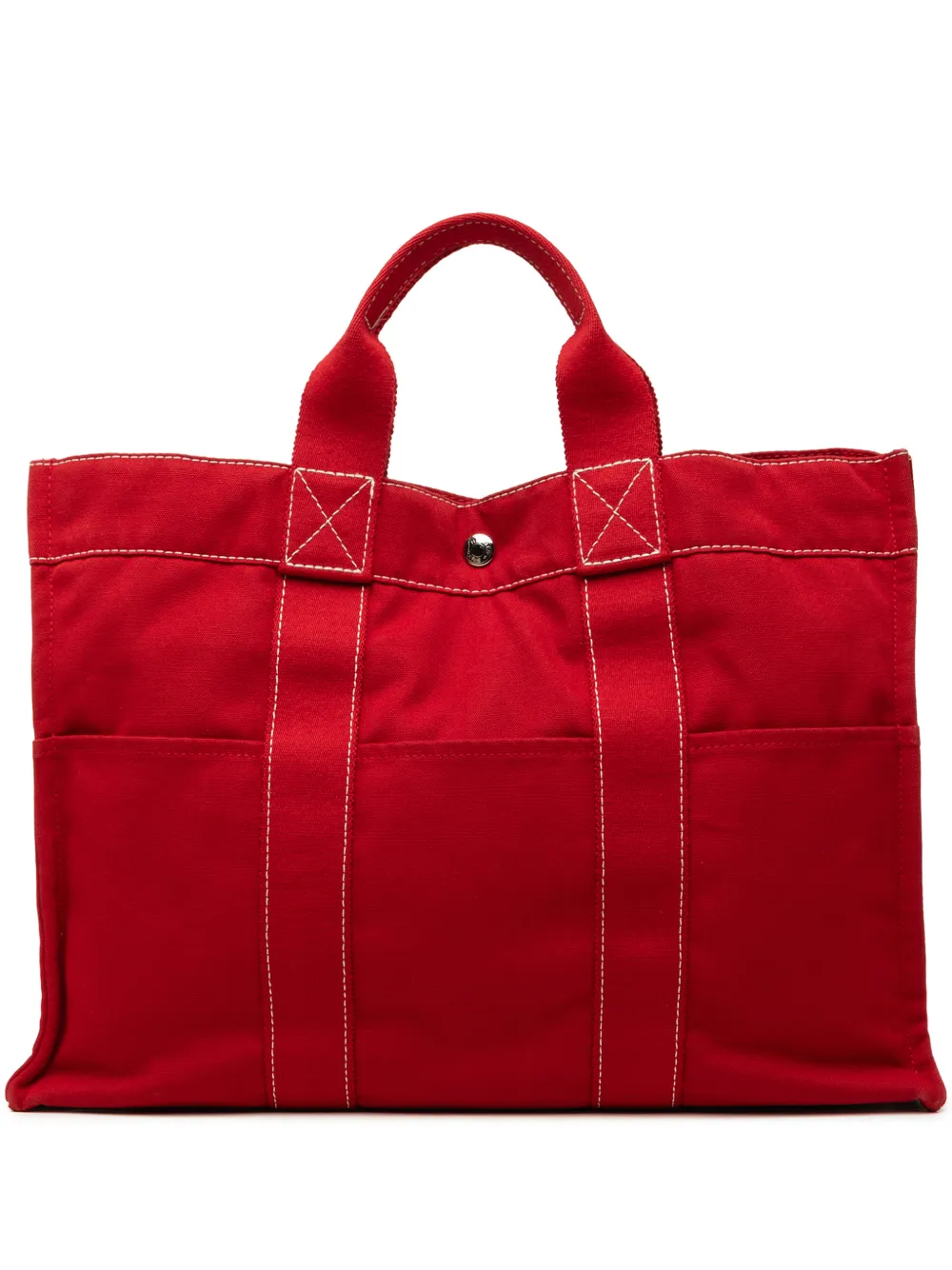 Hermès Pre-Owned 2000-2010 Canvas Sac Deauville MM tote bag - Rot