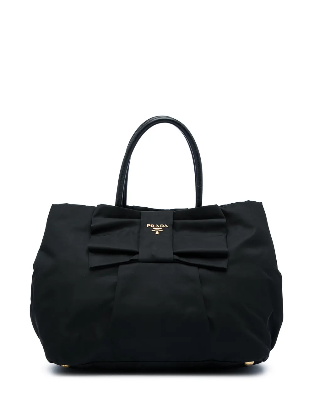 Prada Pre-Owned 2010-2026 Tessuto Fiocco Bow tote bag - Schwarz