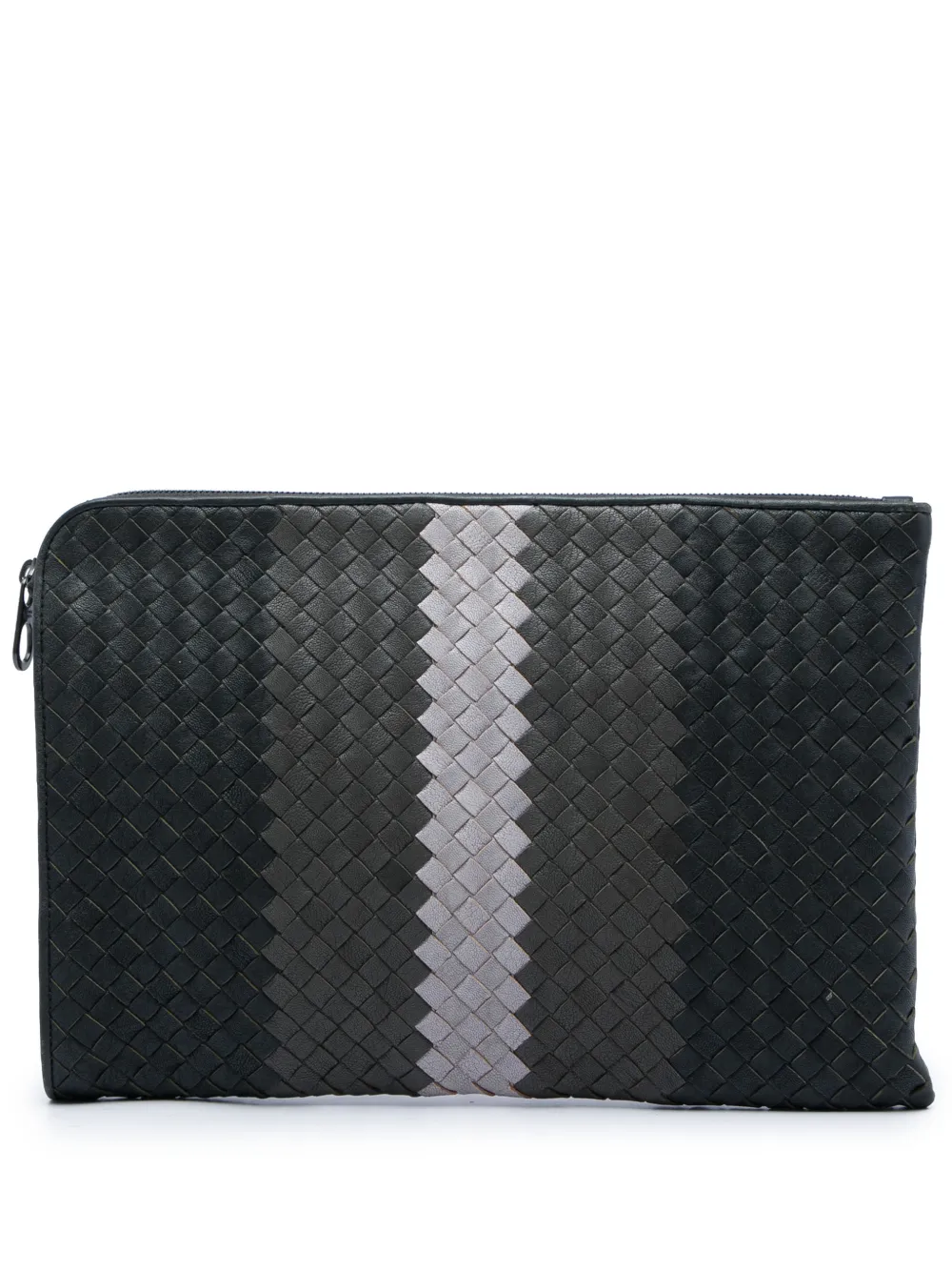 Bottega Veneta Pre-Owned 2012-2026 Tricolor Nappa Intrecciato clutch bag - Schwarz