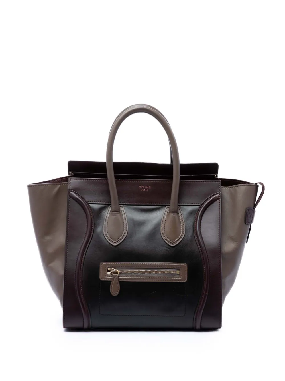 Celine Pre-Owned 2012 Mini Tricolor Calfskin Luggage tote bag - Rot