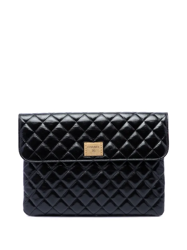 Chanel Black White Clutch Bag Caviar Chanel Black White Clutch Bag Chanel Fall Winter 2023 SLG Collection  Act Bragmybag