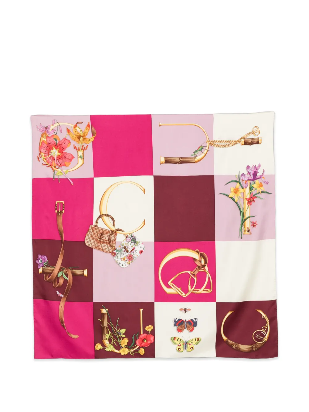 Gucci Pre-Owned Foulard con stampa anni 2010 - Rosa