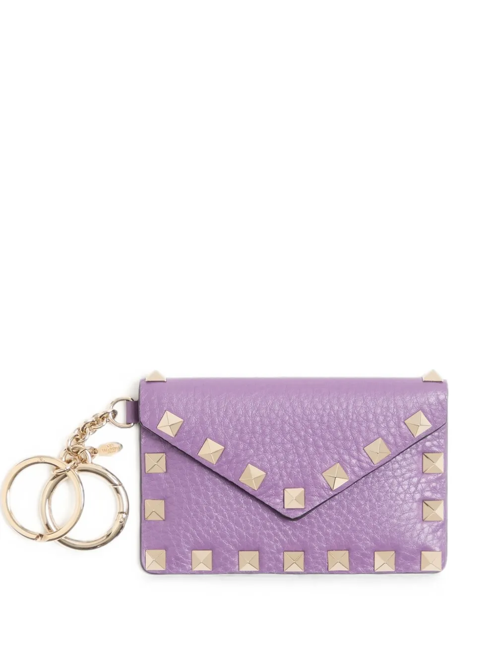 Valentino Garavani Rockstud charm in grainy calfskin - Violett