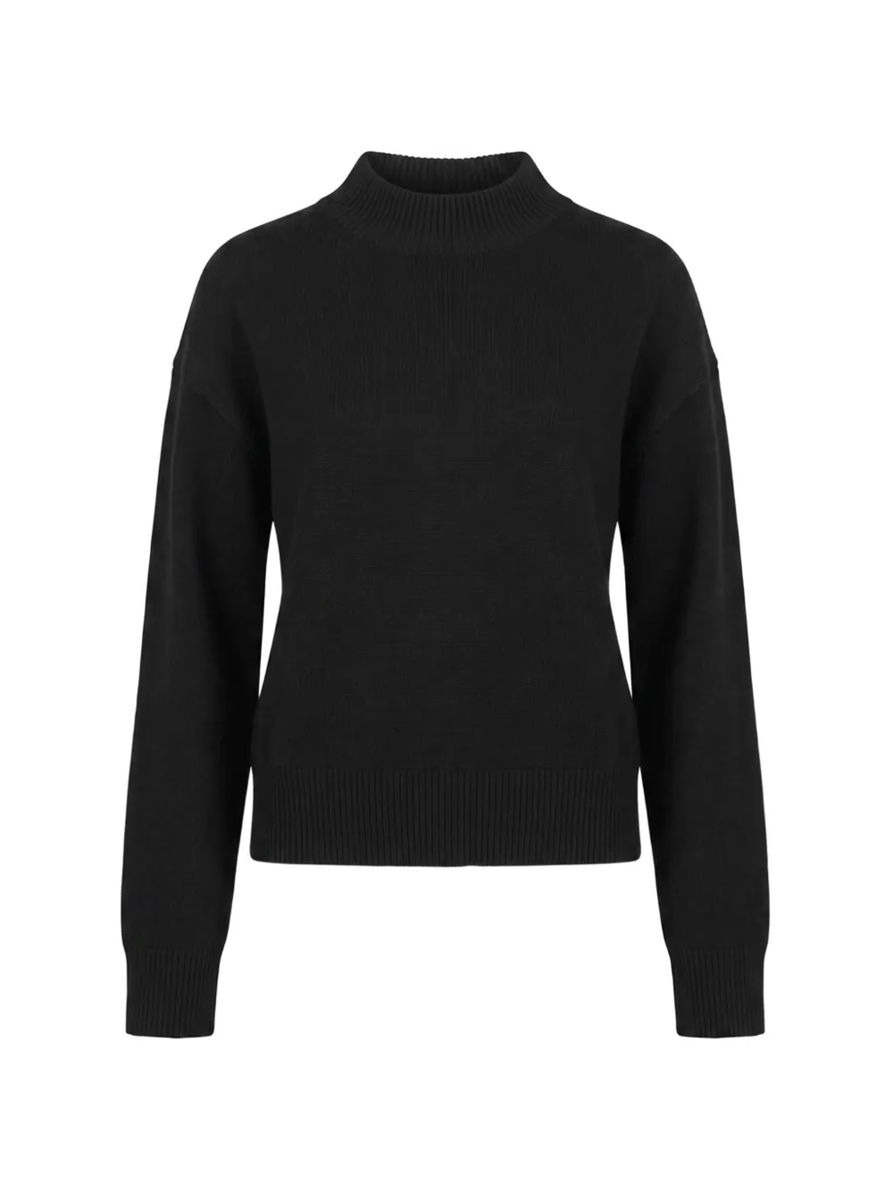 PINKO high-neck logo-patch sweater - Schwarz