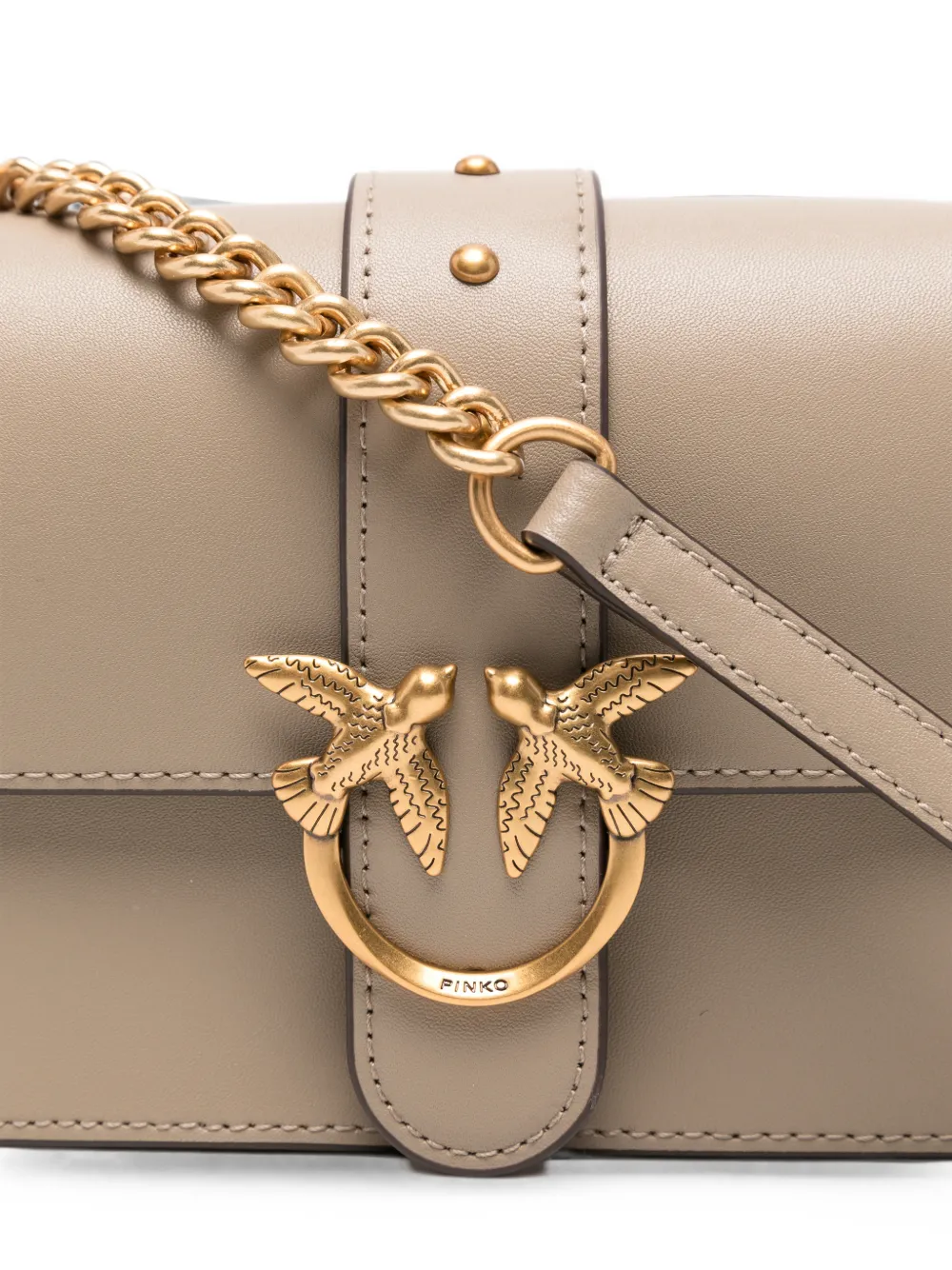 PINKO Kleine Love Birds crossbodytas Grijs