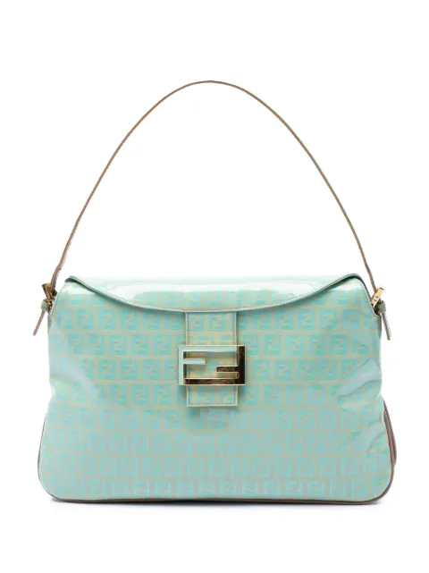 Fendi Pre-Owned 2001 Zucchino Crystal Double Flap shoulder bag