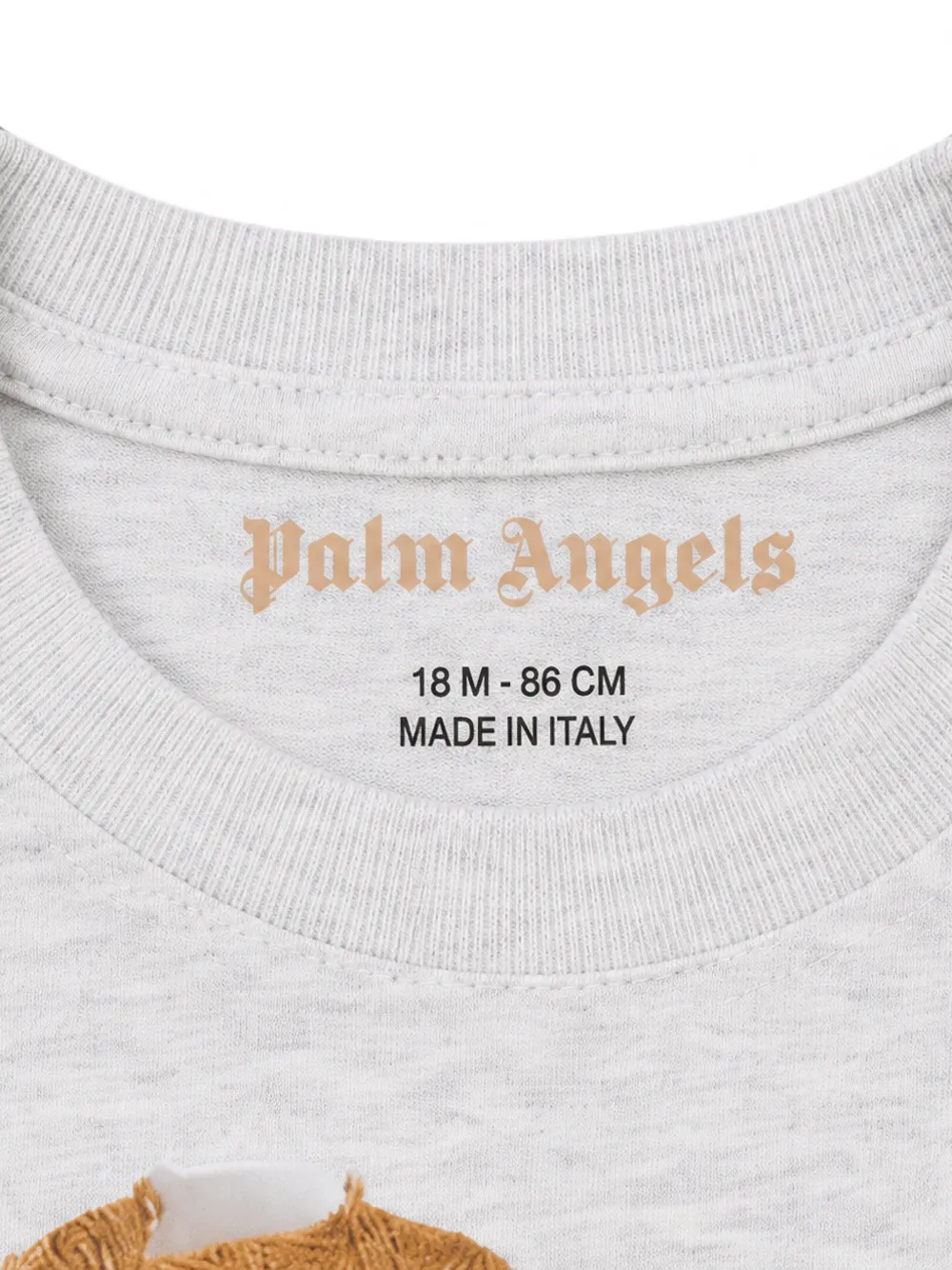 Palm Angels Kids T-shirt met beerpatroon Grijs