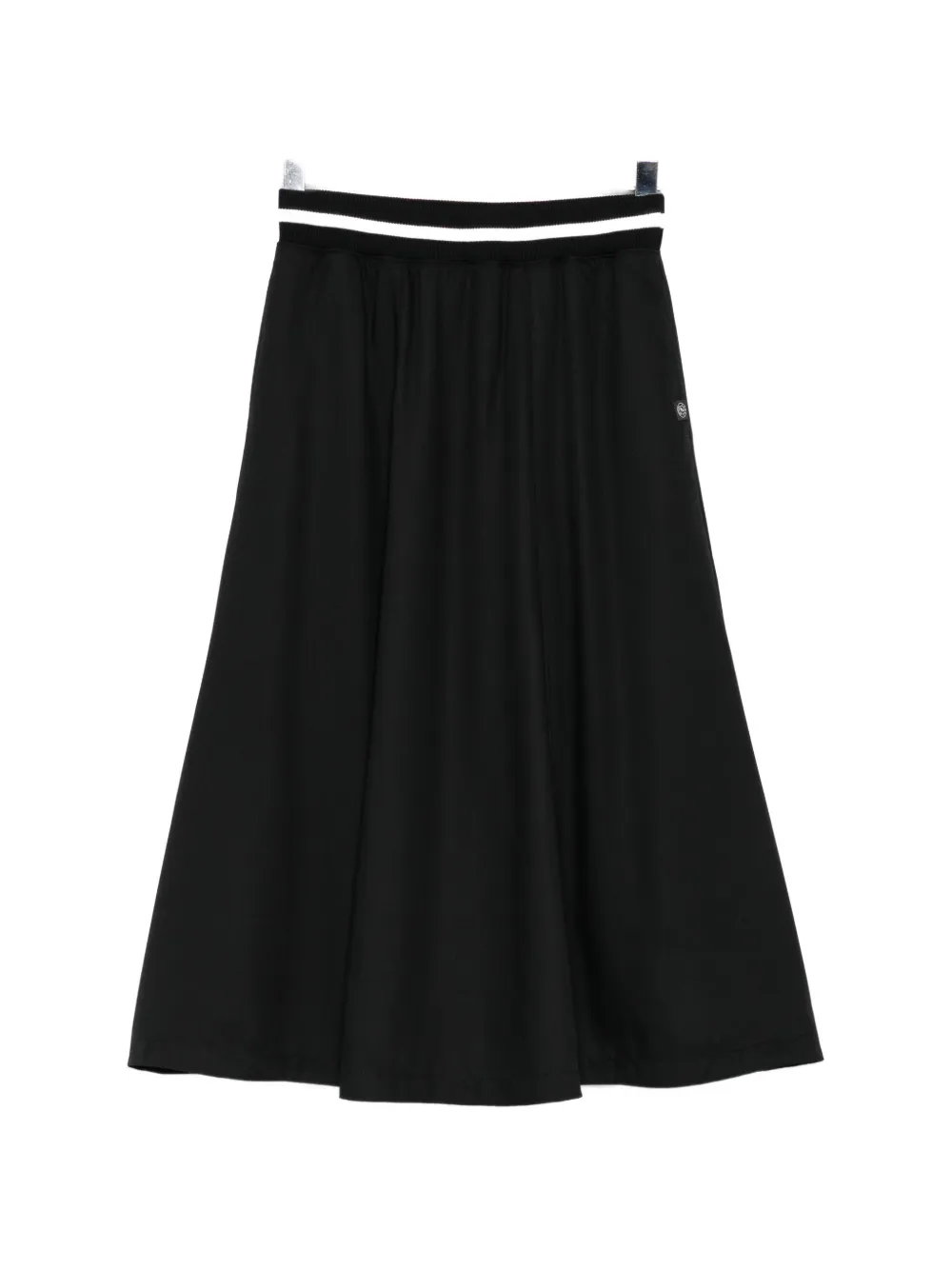 SPORT b. by agnès b. elasticated waistband skirt - Nero