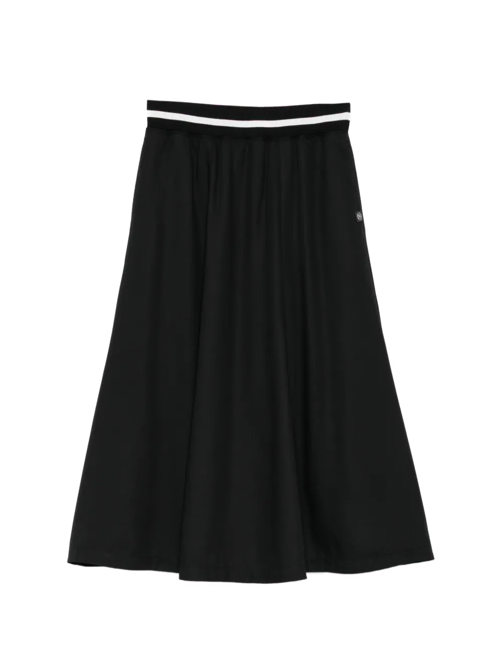 SPORT b. by agnès b. elasticated waistband skirt - Nero