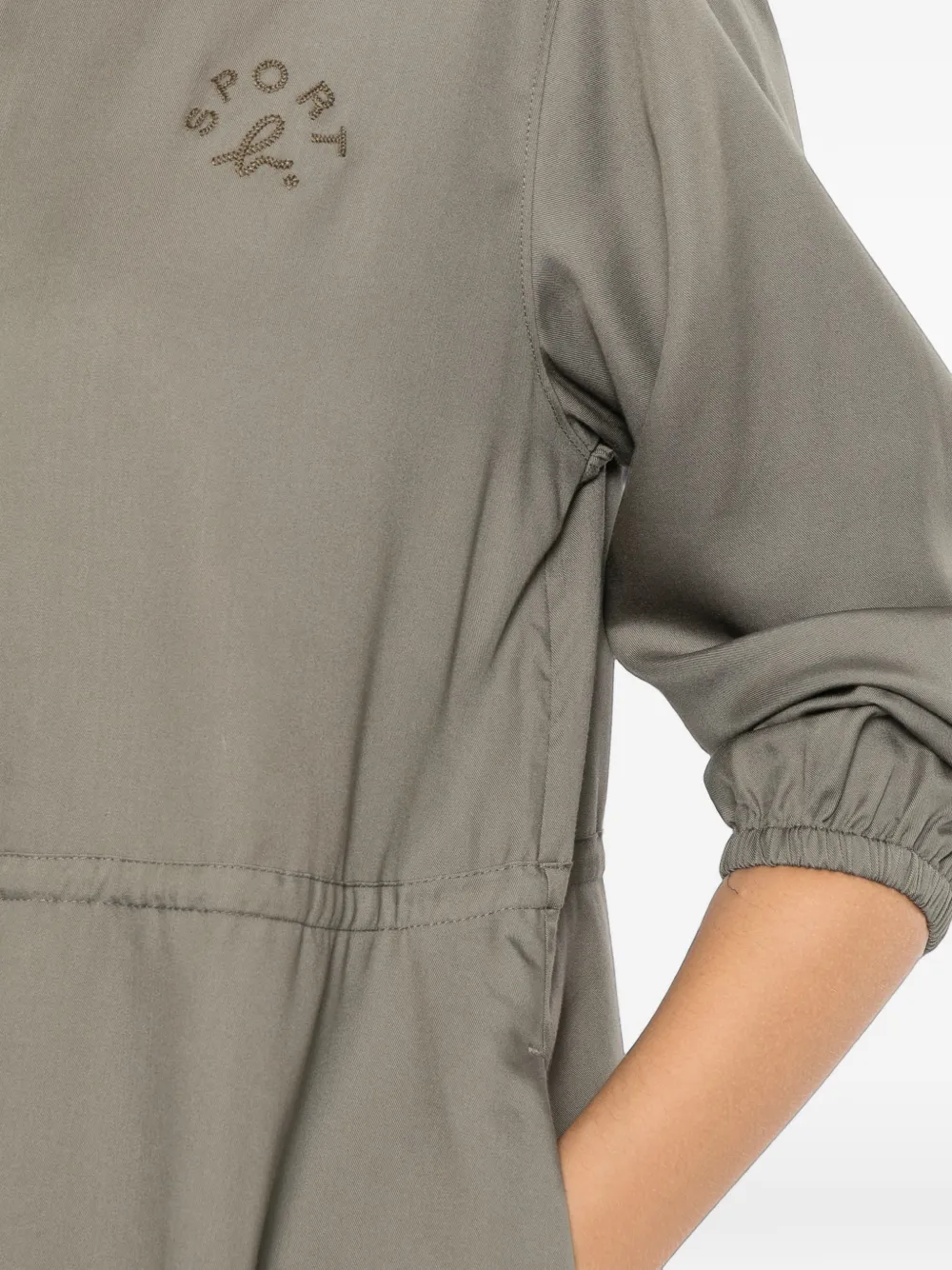 SPORT b. by agnès b. logo-embroidered dress Groen