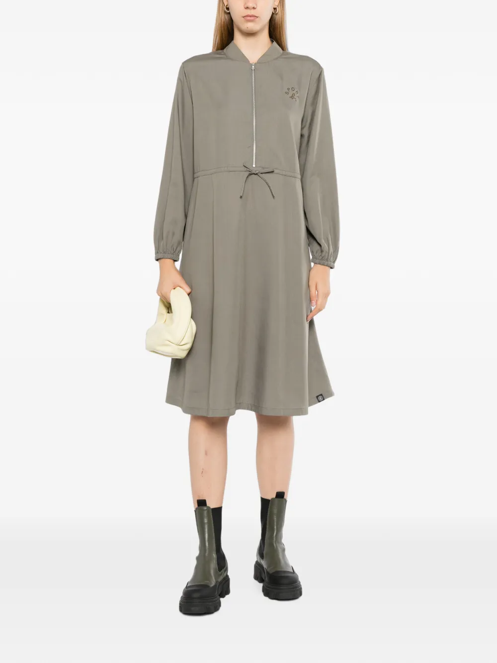 SPORT b. by agnès b. logo-embroidered dress Groen