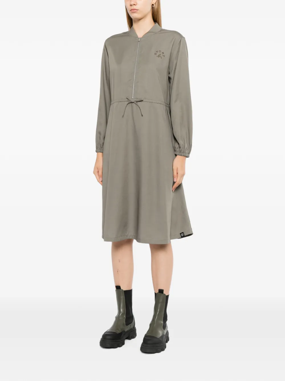 SPORT b. by agnès b. logo-embroidered dress Groen