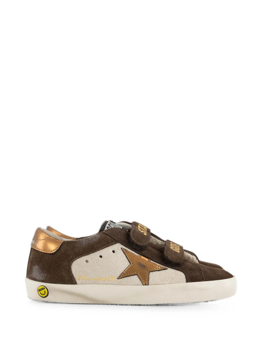 Golden Goose Kids Old School sneakers met sterpatch Bruin