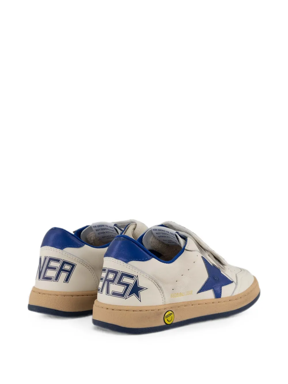Golden Goose Kids Ball Stop sneakers met klittenband Wit