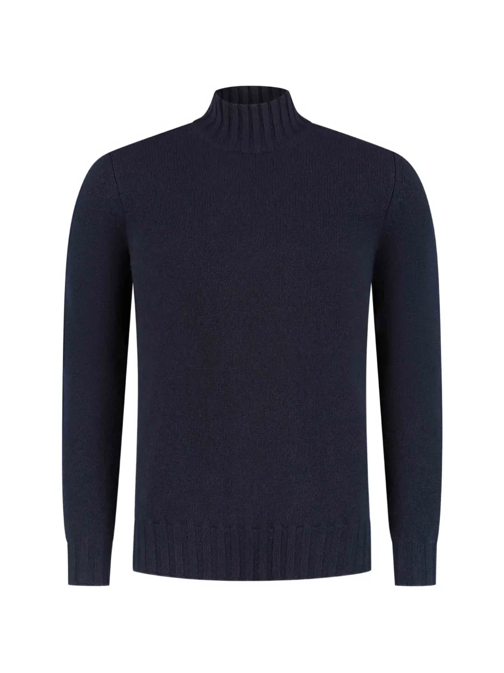 Doriani Cashmere ribbed-knit mock-neck sweater - Blau