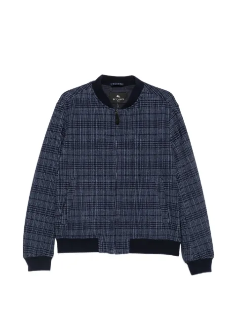 ETRO check-pattern bomber jacket