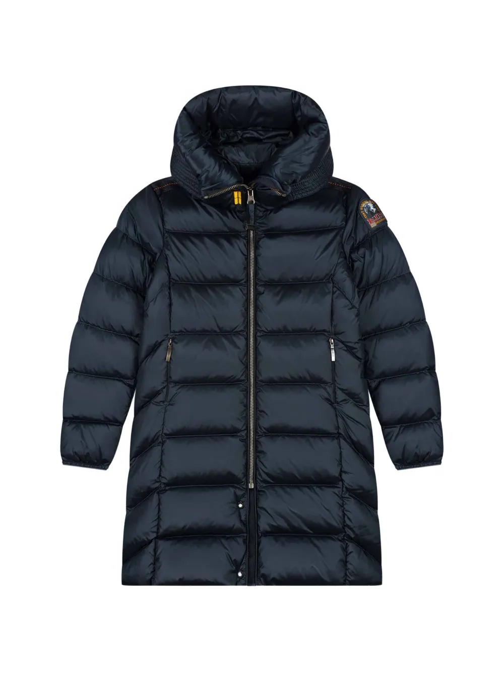 Parajumpers Kids logo-patch quilted jacket - Blu