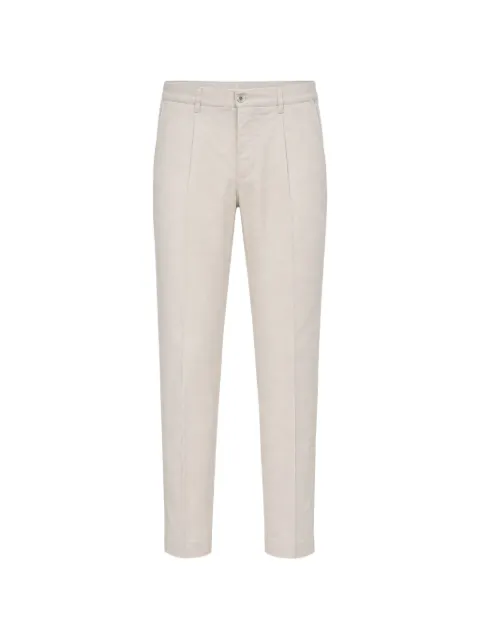 slowear pressed-crease flap-pocket trousers