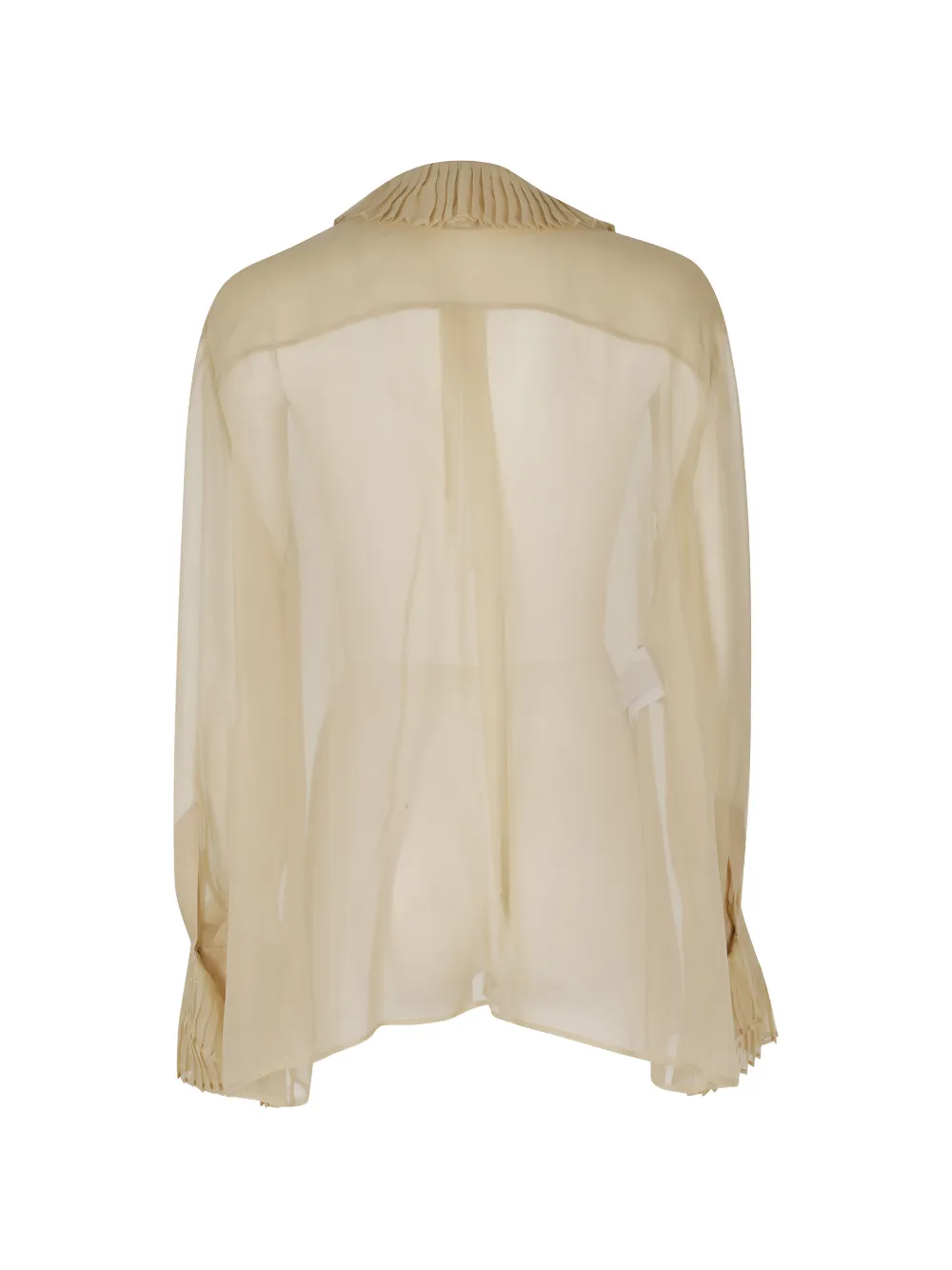 Alberta Ferretti Blouse met ruches Beige