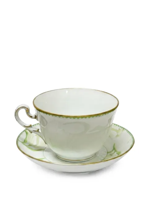GINORI 1735 floral-print teacup and saucer