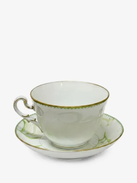 GINORI 1735 floral-print teacup and saucer