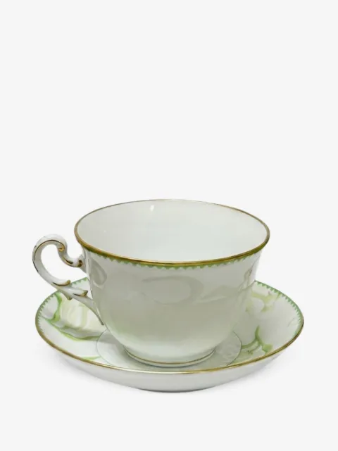 GINORI 1735 floral-print teacup and saucer