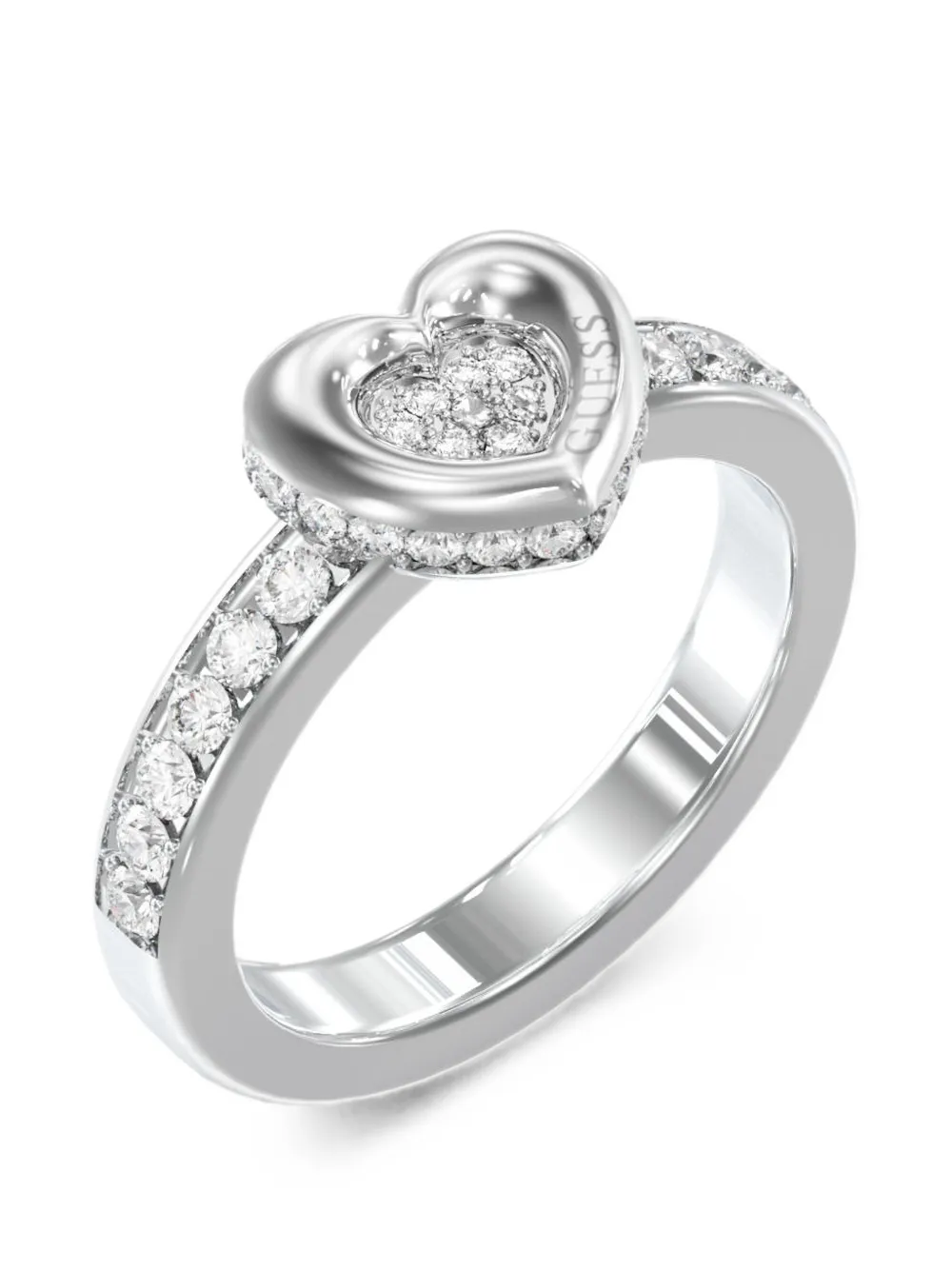 GUESS USA Anello L.O.V.E. - Argento