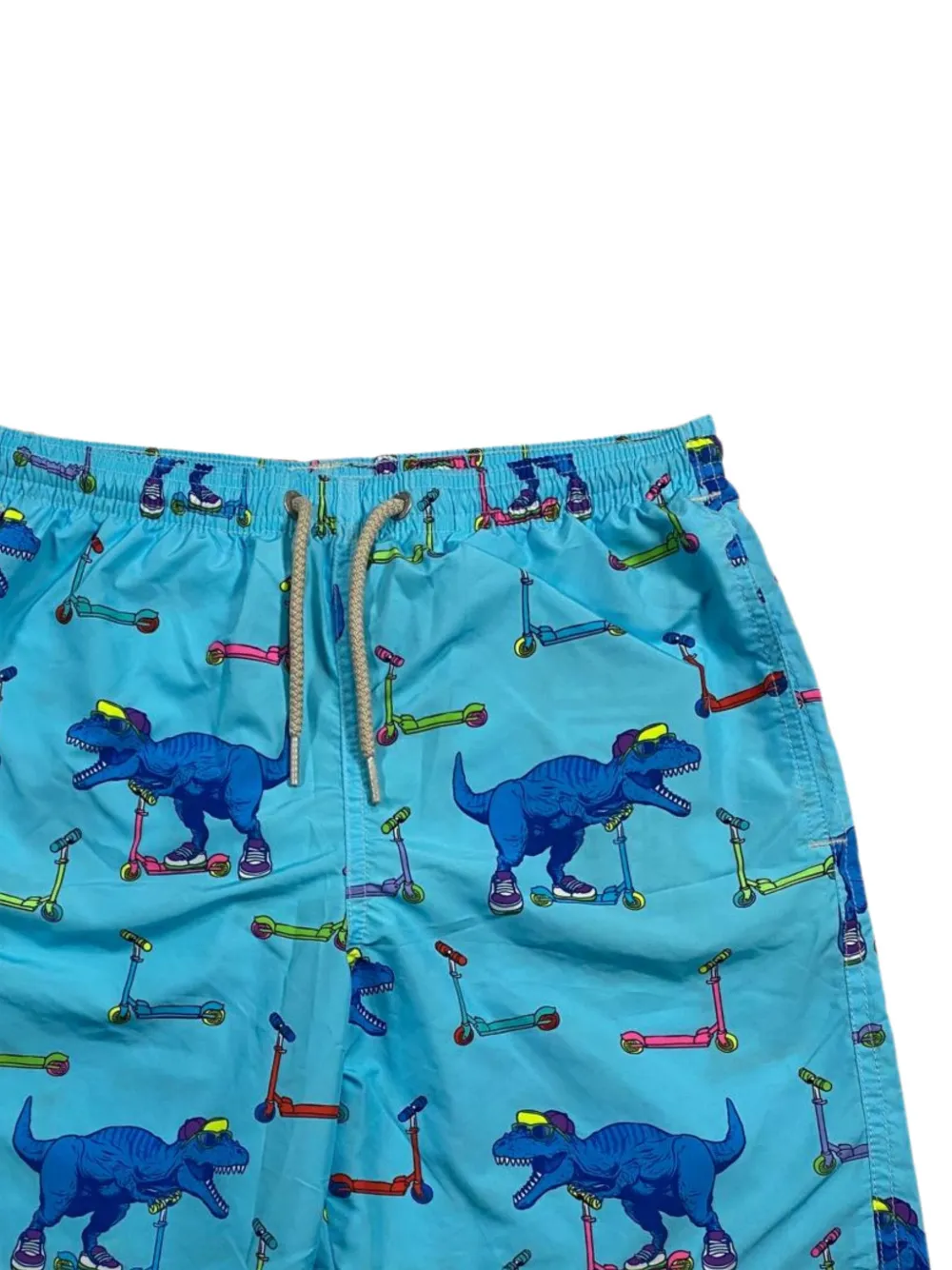 MC2 Saint Barth Kids Jean Lighting zwembroek met dinosaurus-print Blauw