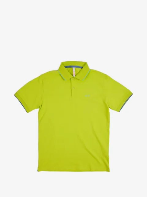 Sun68 logo-embroidered polo shirt