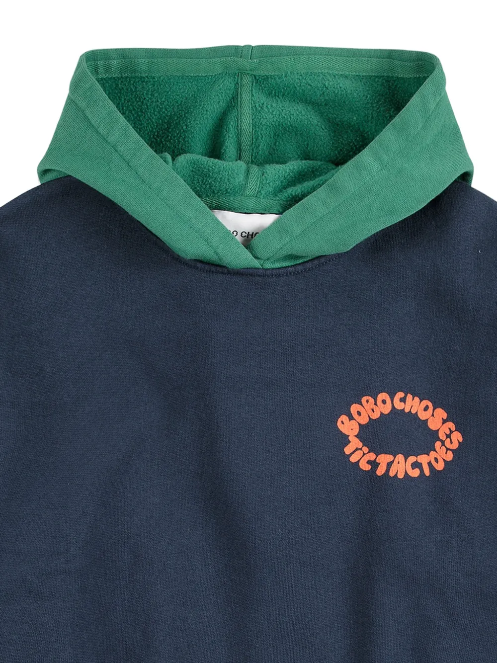 Bobo Choses Hoodie met colourblocking Blauw