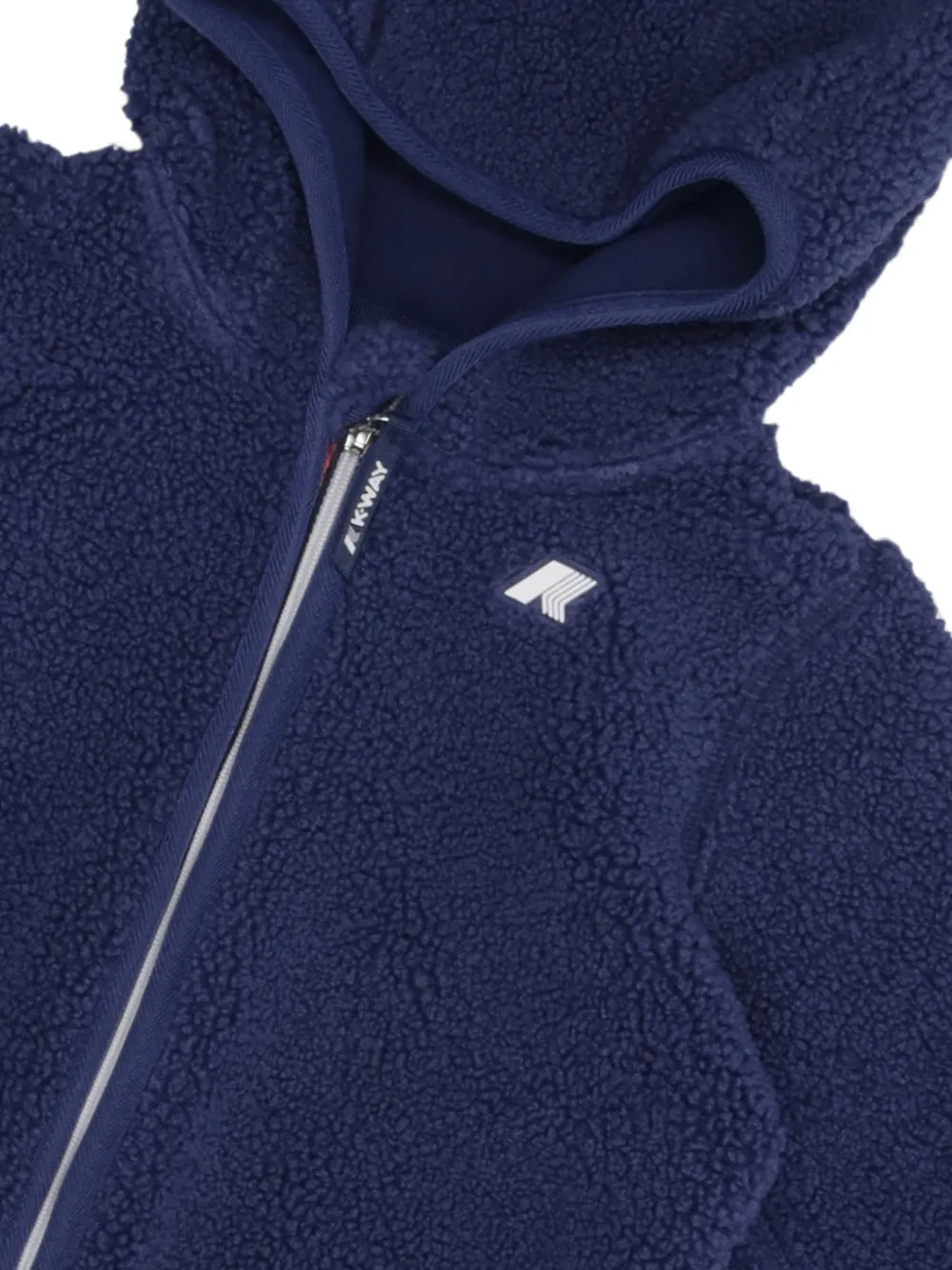 K Way Kids Jack met capuchon Blauw