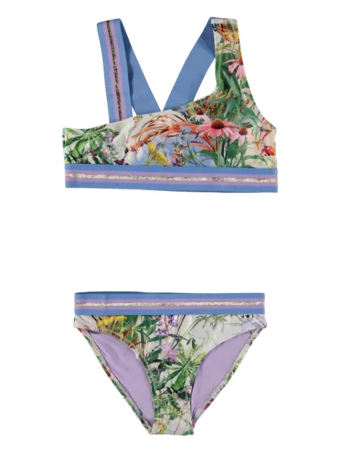 Molo Nicola floral-print asymmetric bikini