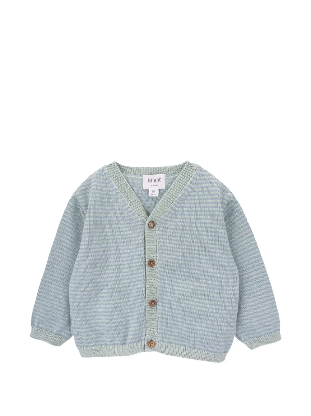 Knot Archie stripe-knit cardigan - Blu