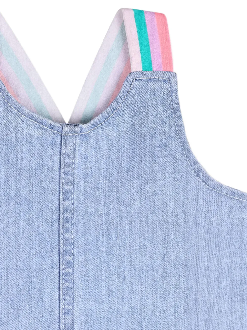 Billieblush Denim jurk met ruches en zak Grijs
