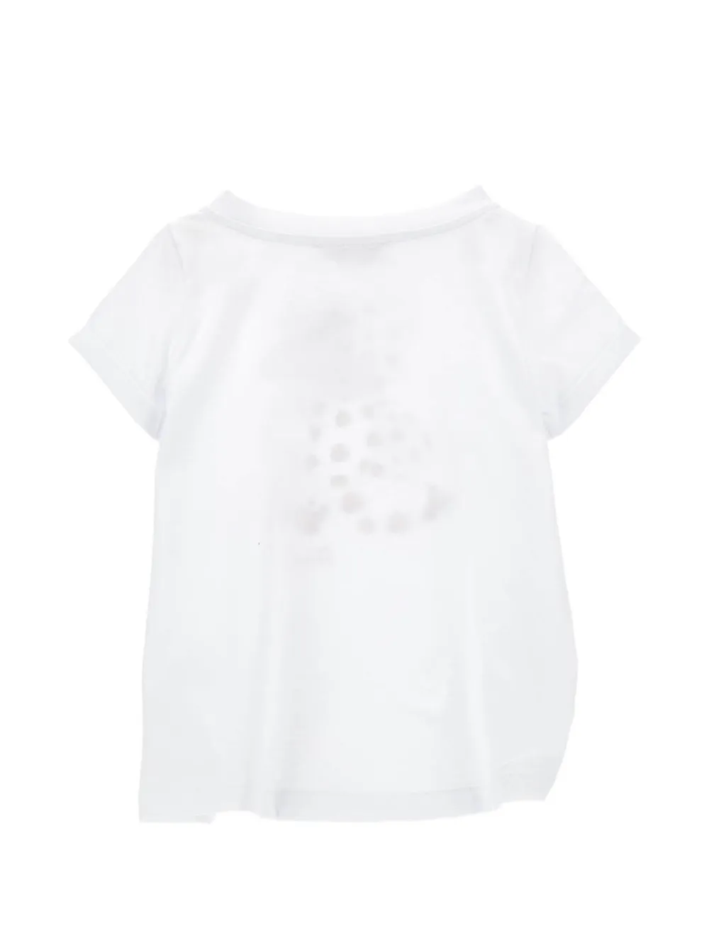 Monnalisa T-shirt met teddybeer-print en strikdetail Wit