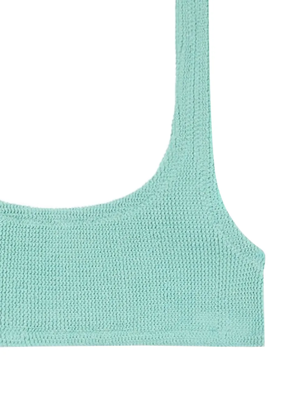 MC2 Saint Barth Naima bralette bikinitop van watergroene gekreukte stof