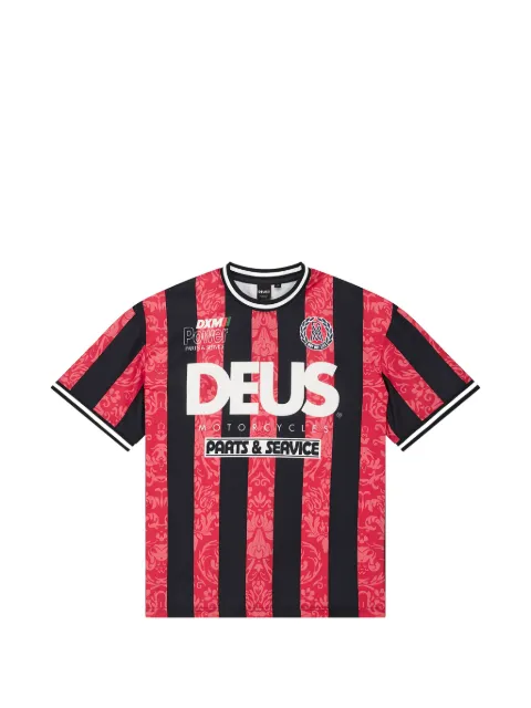 Deus Ex Machina Nouveau Moto logo-print striped T-shirt