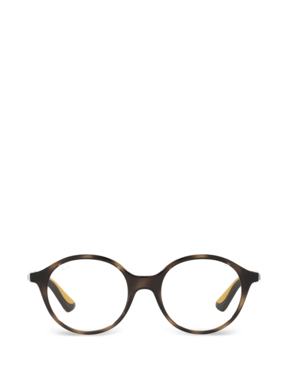 RAY-BAN JUNIOR round-frame glasses - Braun