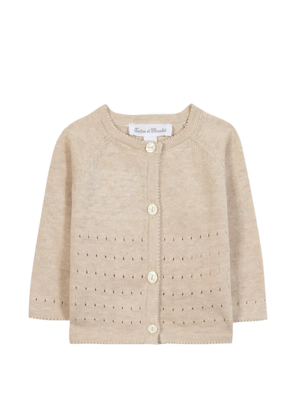 Tartine Et Chocolat Cardigan con maniche raglan - Toni neutri