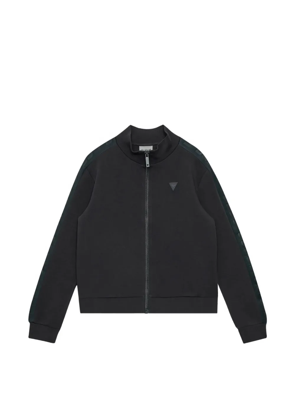 guess kids Felpa con applicazione logo e zip - Nero