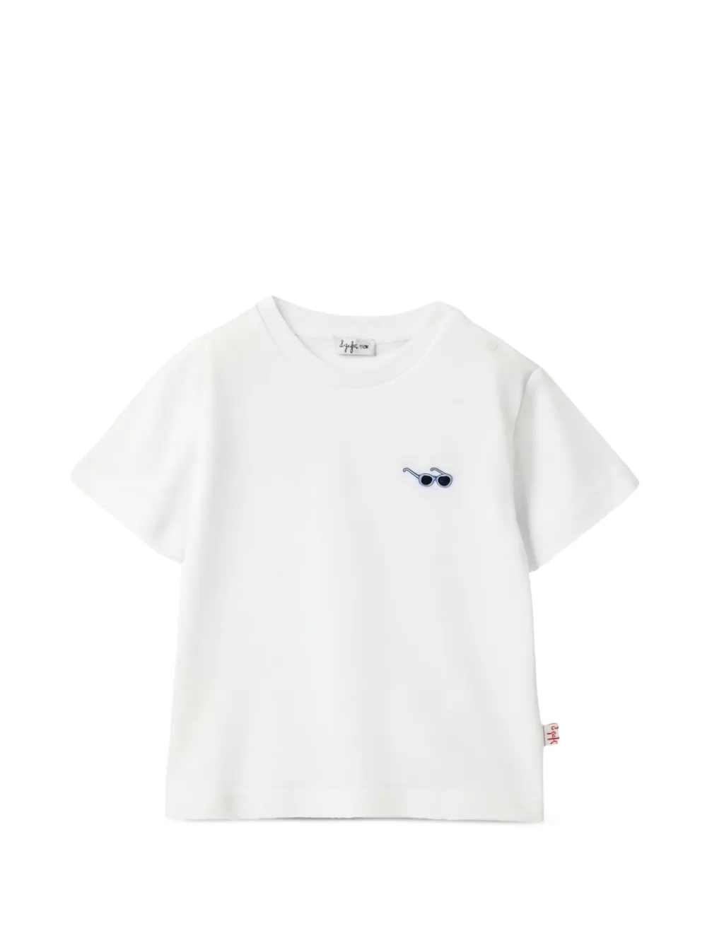 Il Gufo embroidered press-stud T-shirt - Bianco