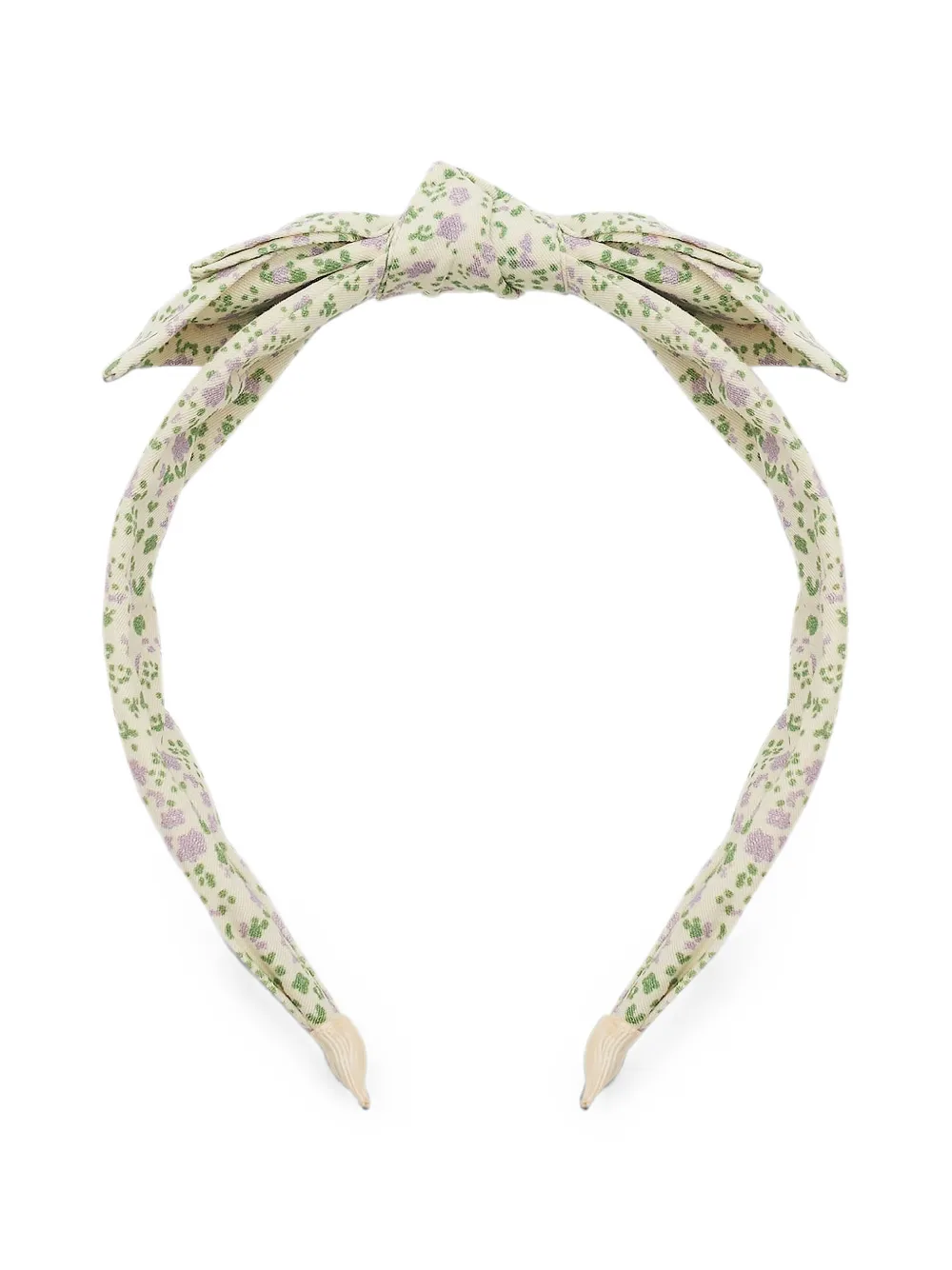 Mimi & lula Edie Alice geknoopte haarband met bloe print Beige