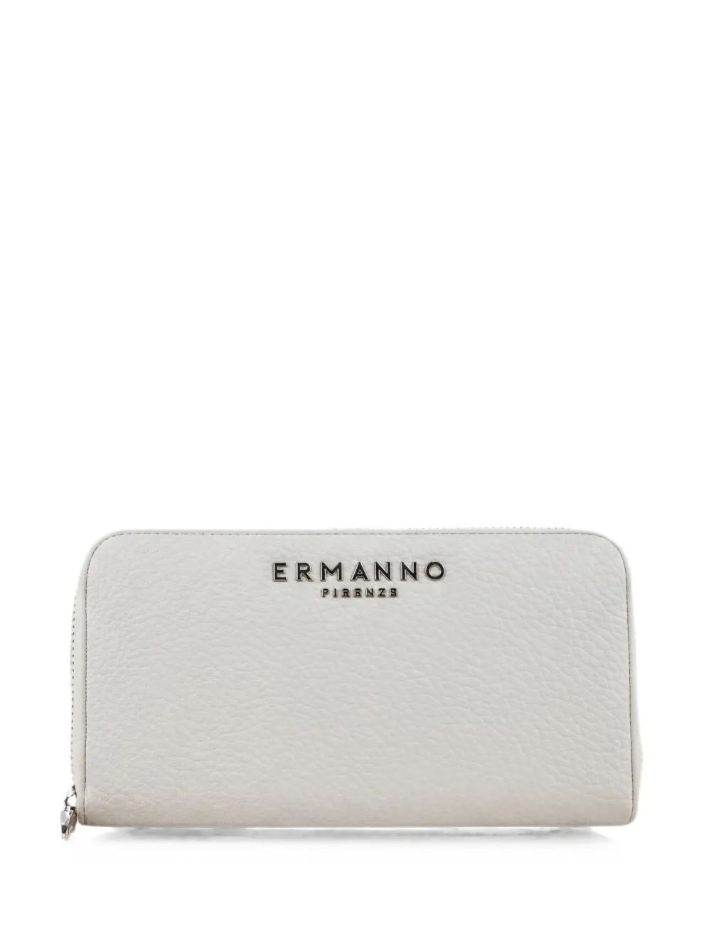 ERMANNO FIRENZE logo-plaque zip-around wallet - Weiß