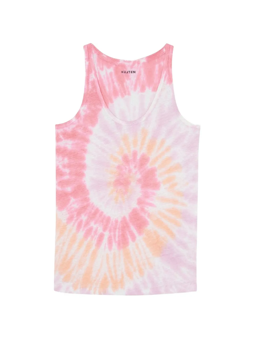 kujten Soft Sunny tie-dye scoop-neck tank top - Rosa