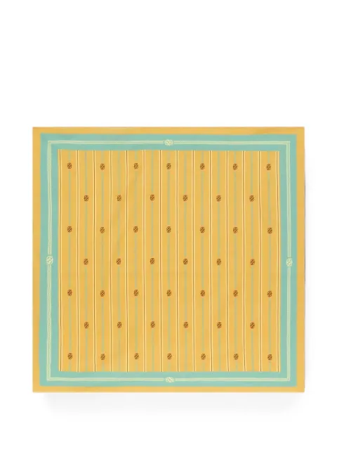 Drôle De Monsieur bandana de algodón a rayas con monograma